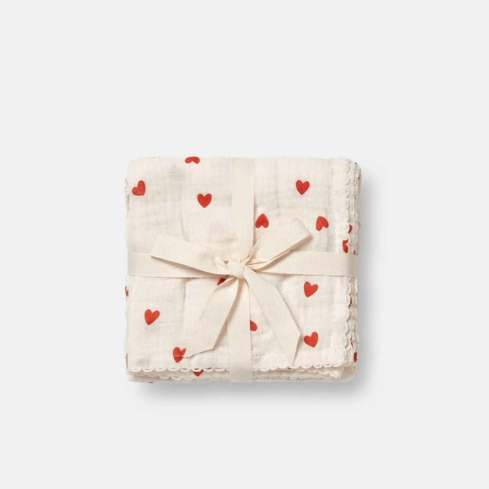Dear April Mio 3-Pack Organic Muslin Cloths - Little Love