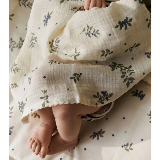 Dear April Mio 3-Pack Organic Muslin Cloths - Blueberries