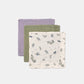 Dear April Ren 3-Pack Organic Washcloths - Blueberries Mix