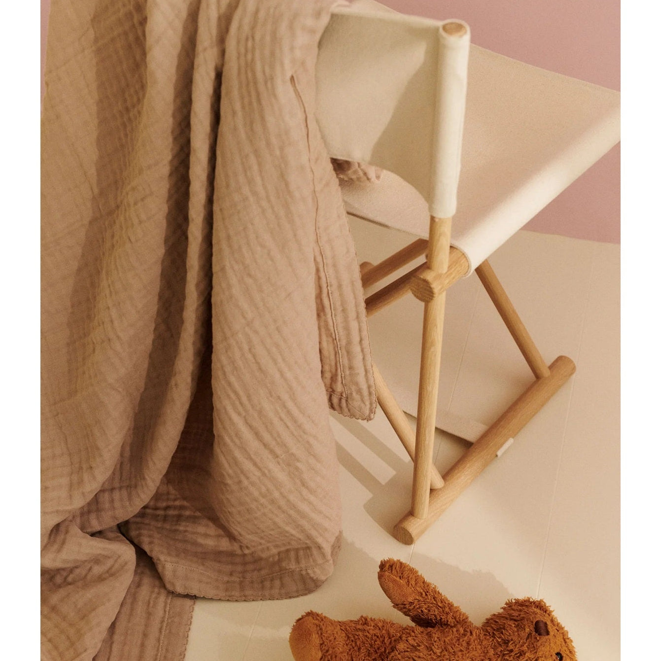 Dear April Murray Organic Muslin Swaddle - Little Mouse