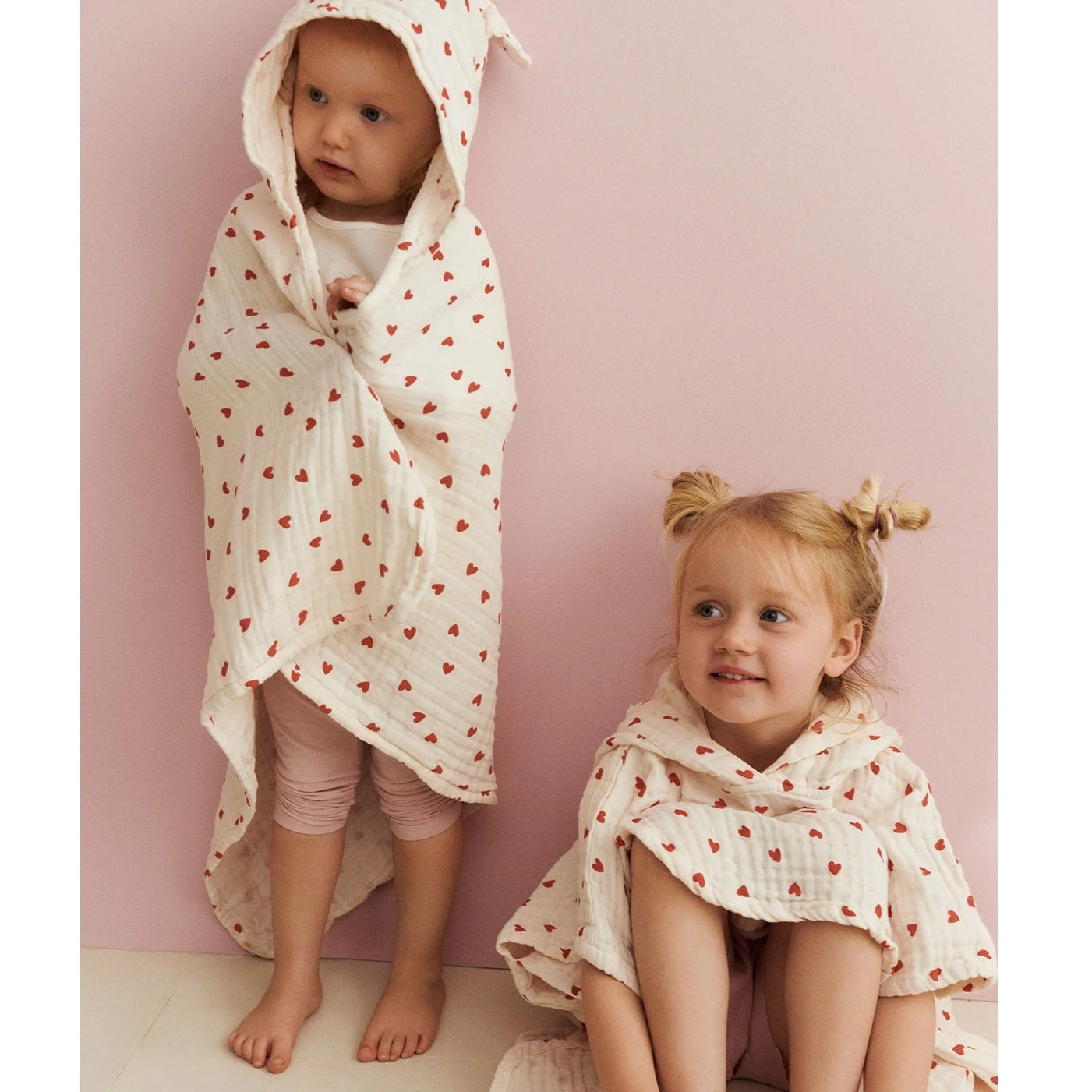 Dear April Organic Muslin Baby Towel - Little Love