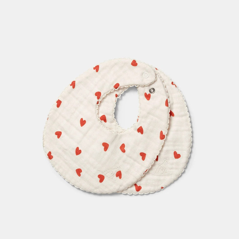 Dear April Koa 2-Pack Organic Bibs - Little Love