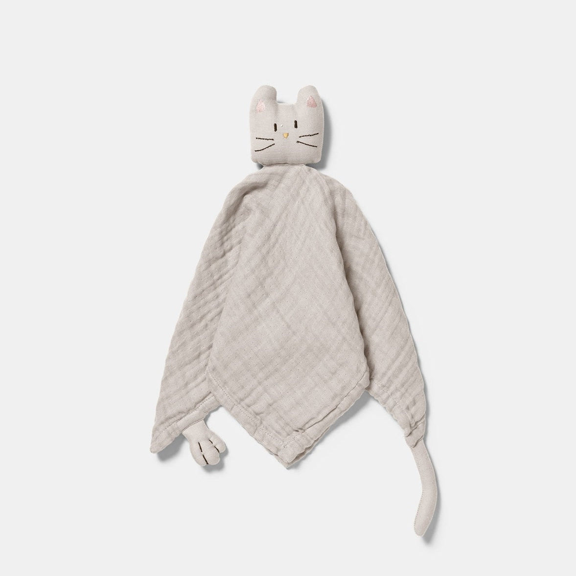 Dear April Kitty Organic Muslin Cuddle Cloth - Little Mouse