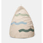Dear April Bay Embroidered Bean Bag - Big Waves