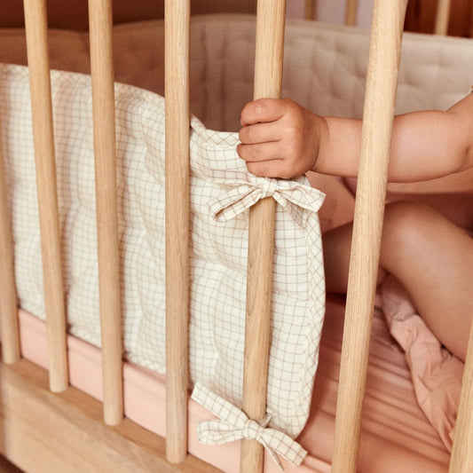 Dear April Nori Cot Bumper - Mini Check