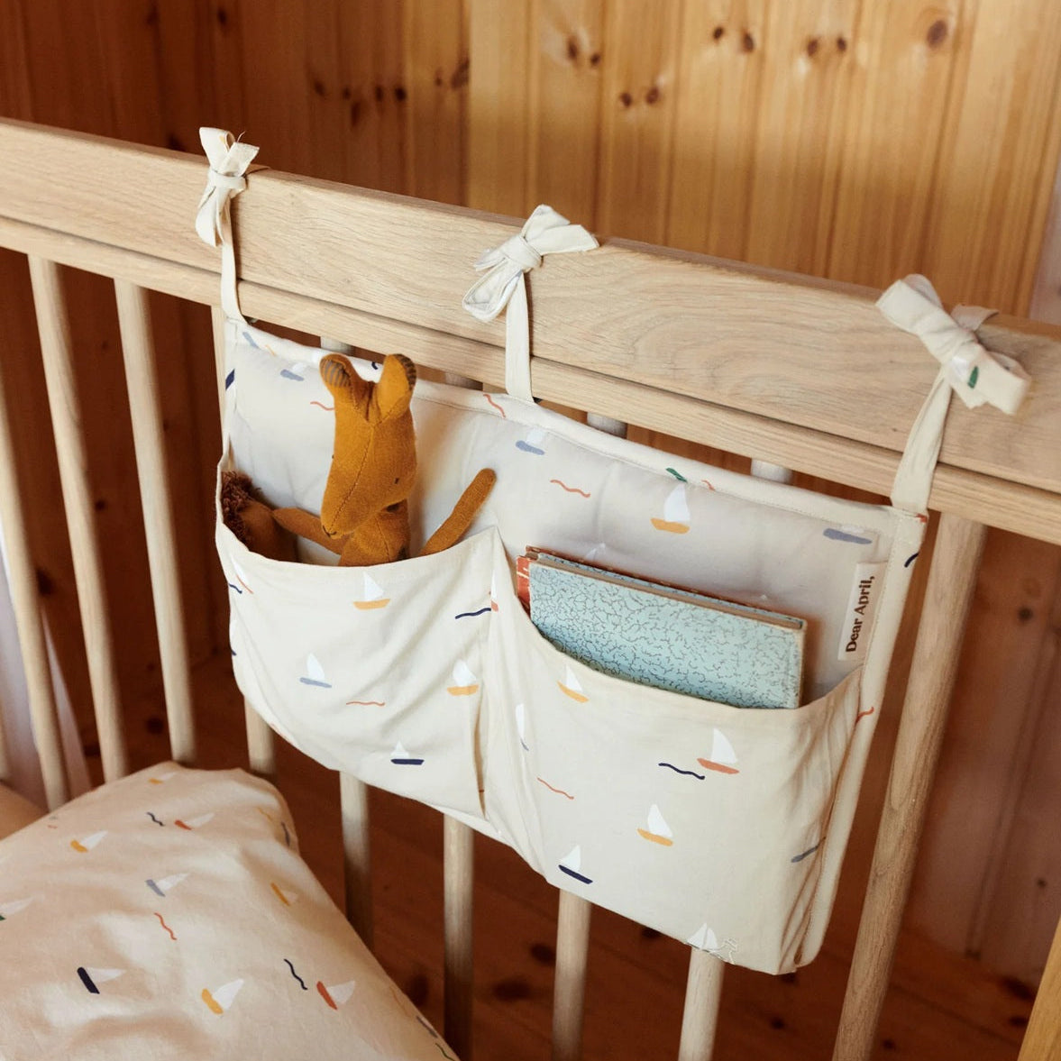 Dear April Polly Bed Pocket - Pond Boats