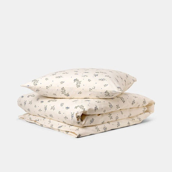 Dear April Asta Organic Single Bedding Set - 140 x 200cm - Blueberries