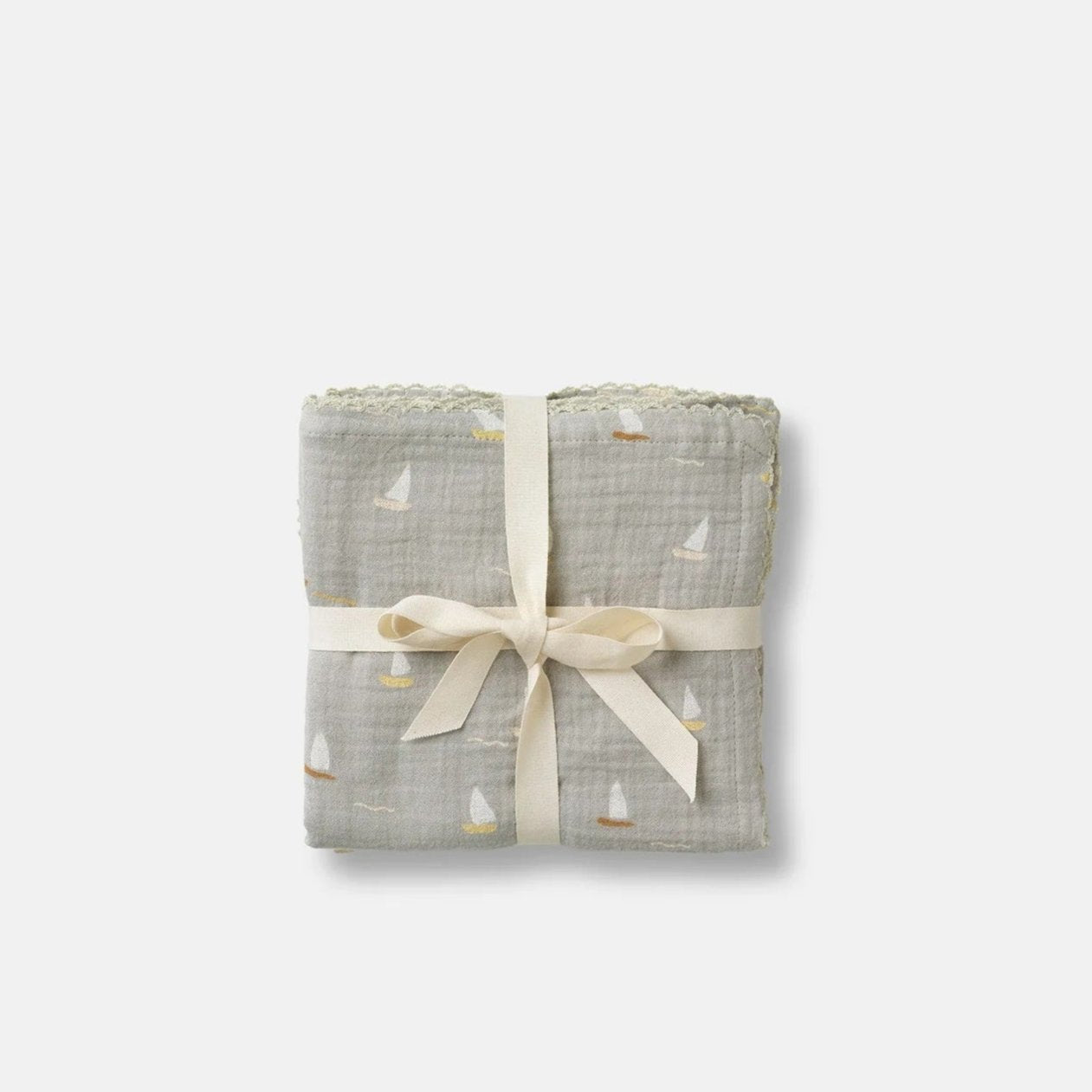 Dear April 3-Pack Muslin Cloths - Sailboats