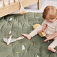 Dear April Embroidered Play Mattress - Sailboats