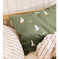 Dear April Embroidered Cushion - Sailboats