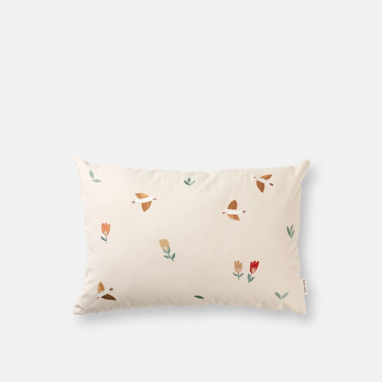 Dear April Embroidered Cushion - Songbirds