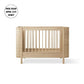 Oliver Furniture Wood Mini+ Cot Bed Incl. Junior Kit - Oak
