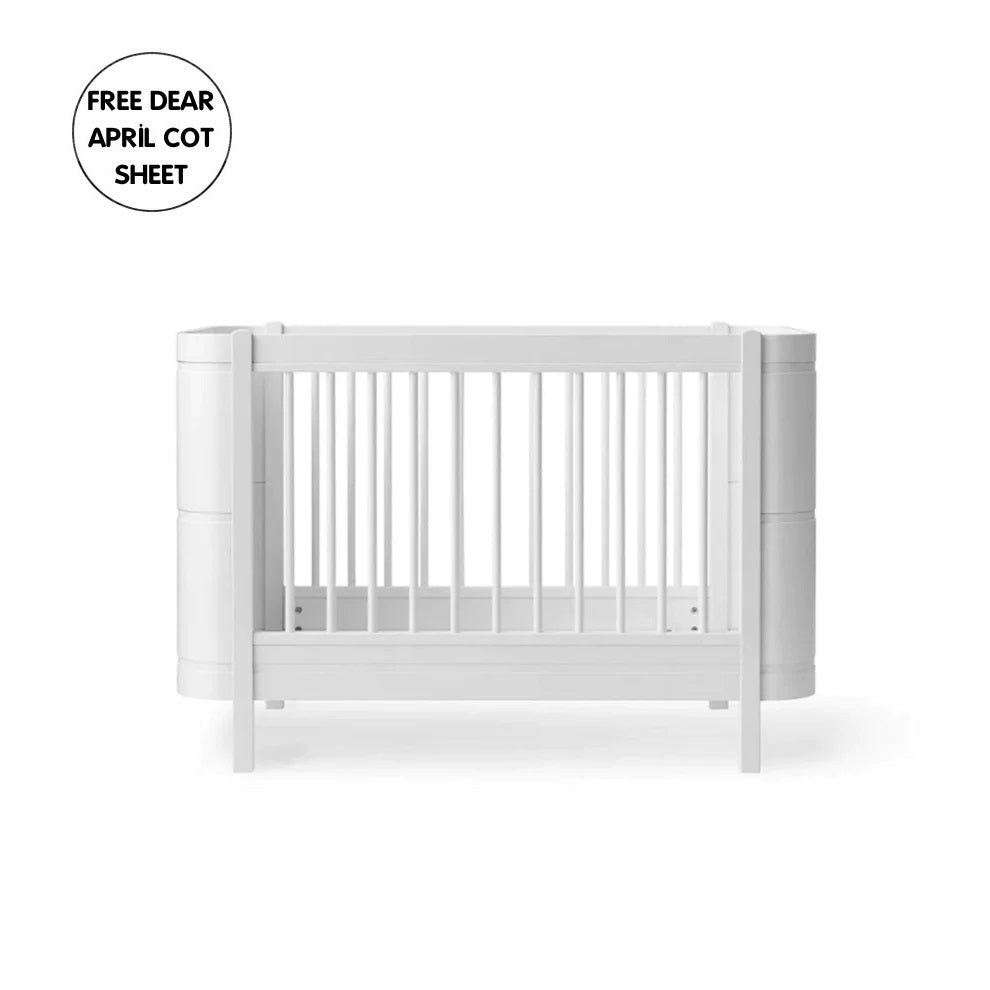 Oliver Furniture Wood Mini+ Cot Bed Excl. Junior Kit - White