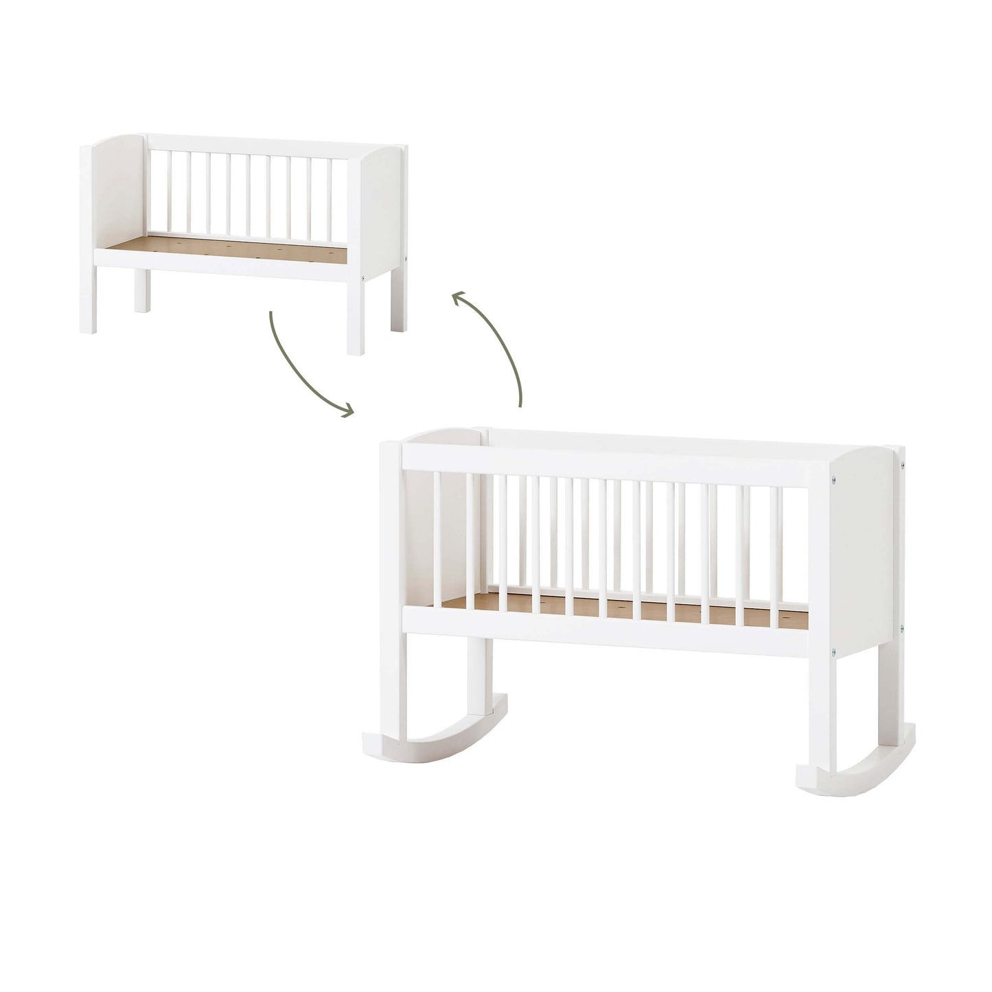 Hoppekids Baby Cradle 40 x 80 cm - White