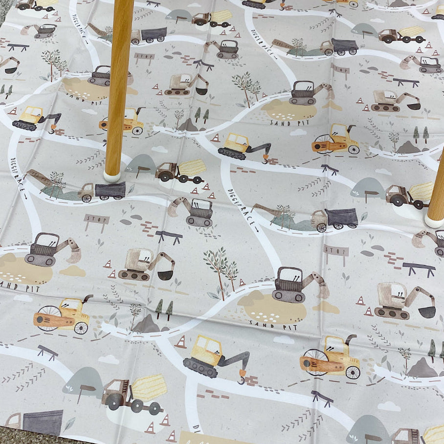 Bobbin & Bumble Highchair Splash Mat - Digger Land
