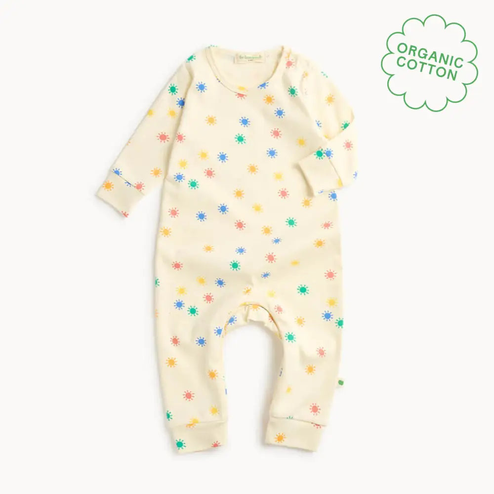 The Bonniemob Dreamy Rainbow Sunshine Organic Baby Playsuit