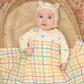 The Bonniemob Dreamy Rainbow Sunshine Organic Baby Playsuit