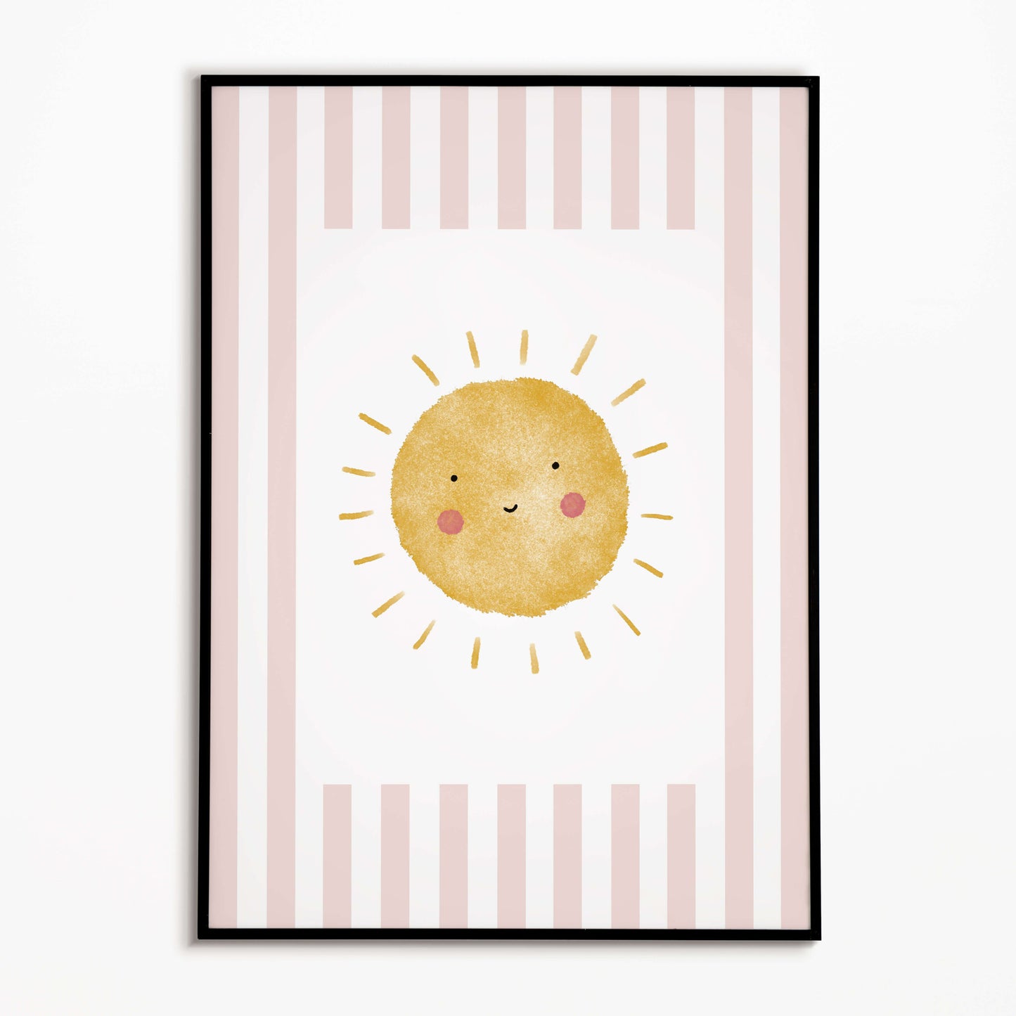 The Little Jones Sunshine Print - Dusky Pink Stripes