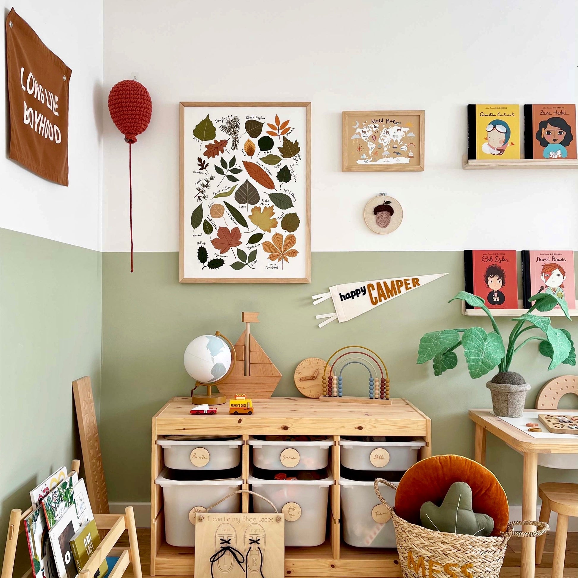 Kid of the Village Leaf Chart Art Print