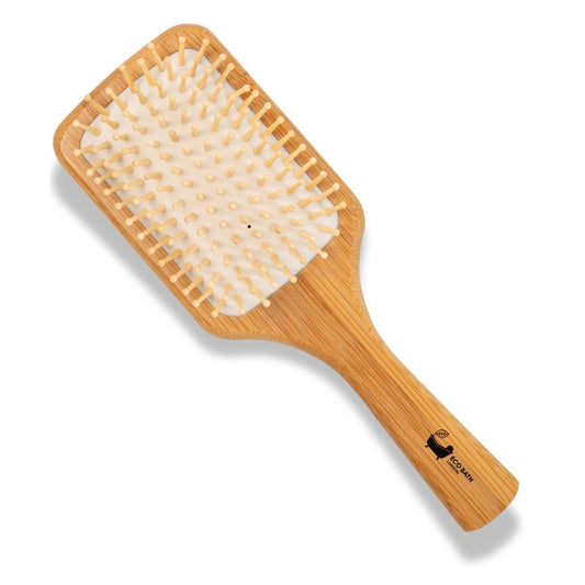 Eco Bath London Bamboo Hairbrush with Wooden Pins