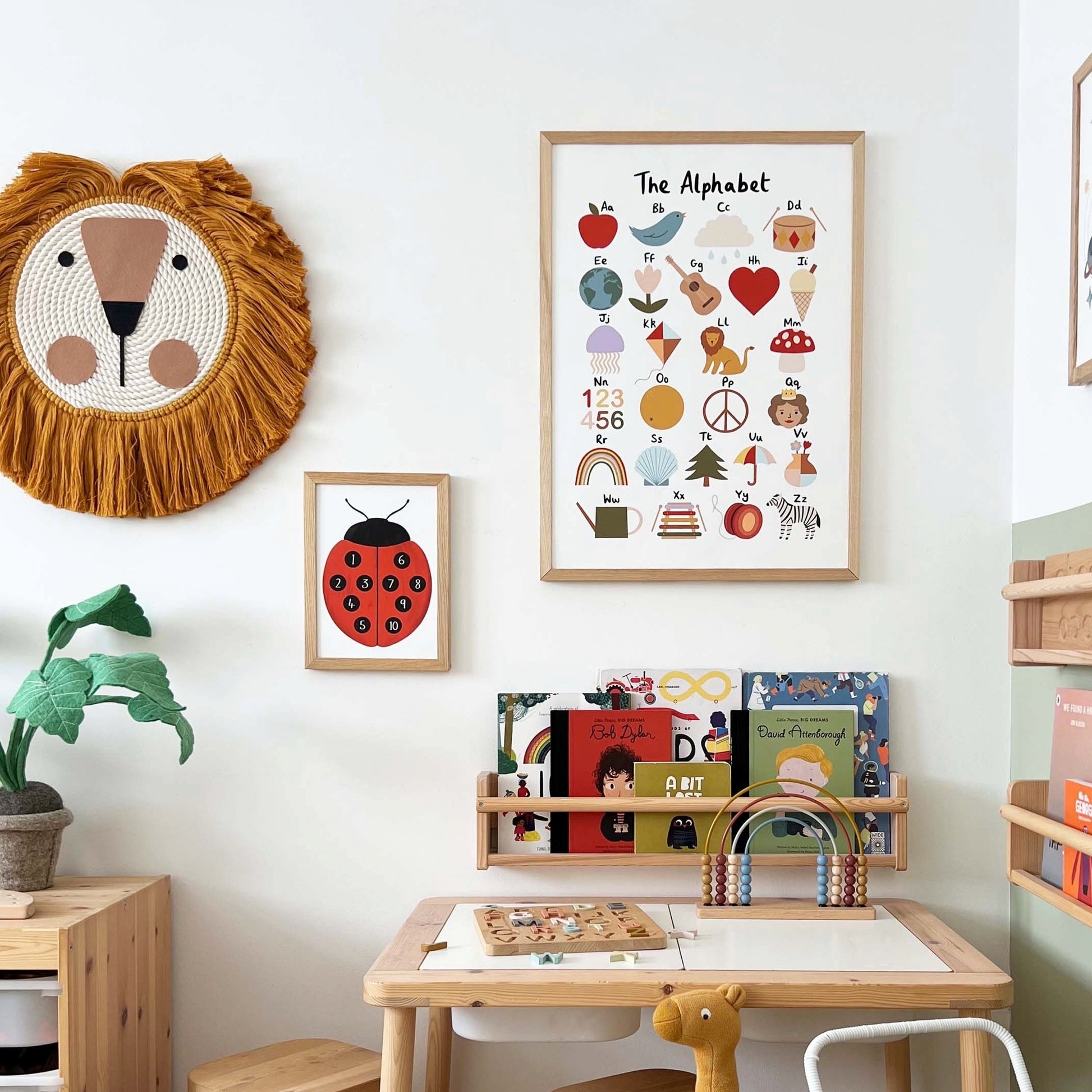 Kid of the Village Ladybird Number Art Print