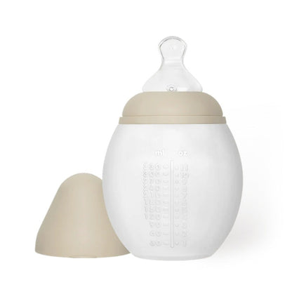 Elhee Silicone Baby Bottle - Sand - 330ml