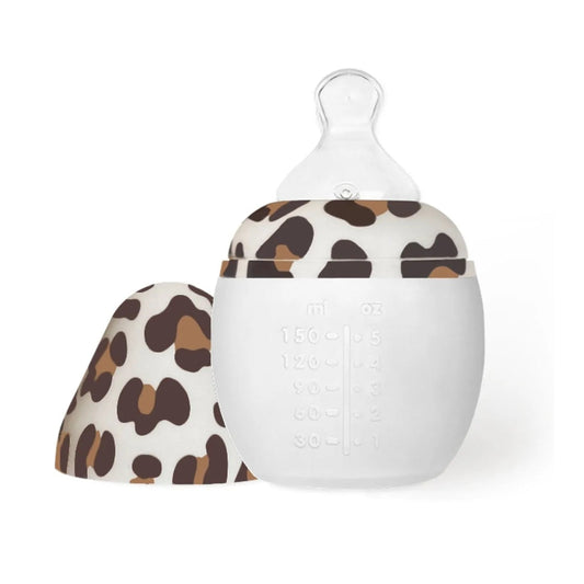 Elhee Silicone Baby Bottle - Leopard (2 Sizes Available)