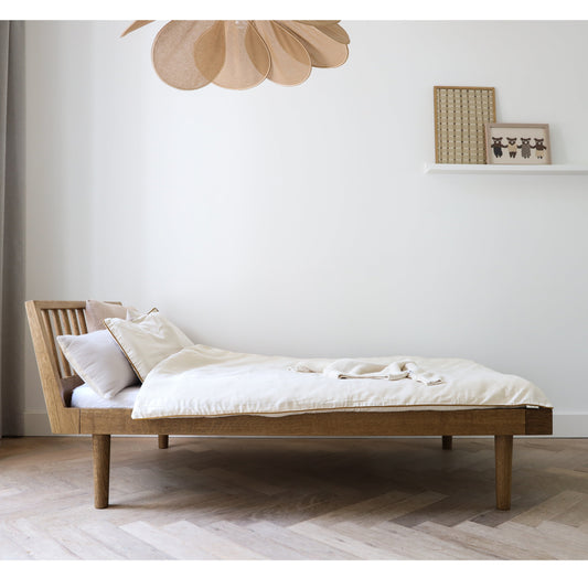 Kas Kopenhagen Solid Oak Eli Combi Bed - 90 x 200cm