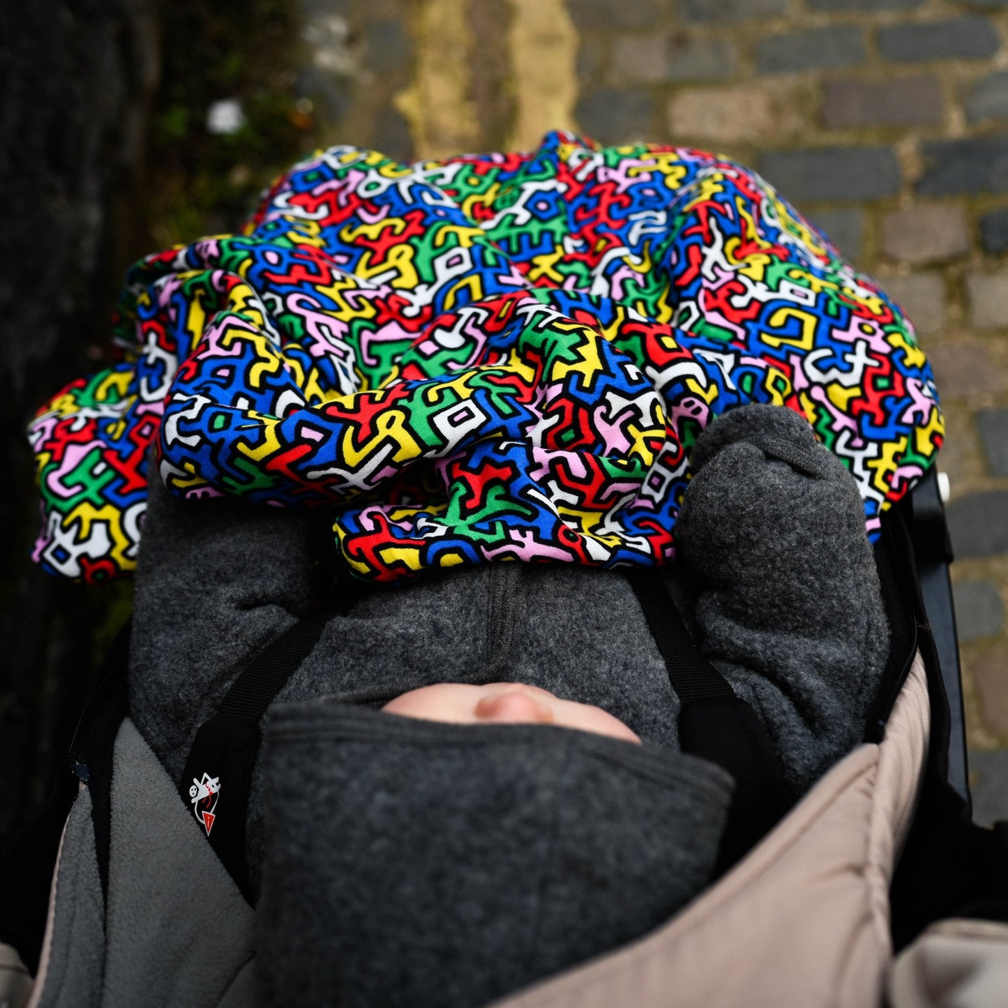 Etta Loves x Keith Haring Sensory Muslin Baby Blanket