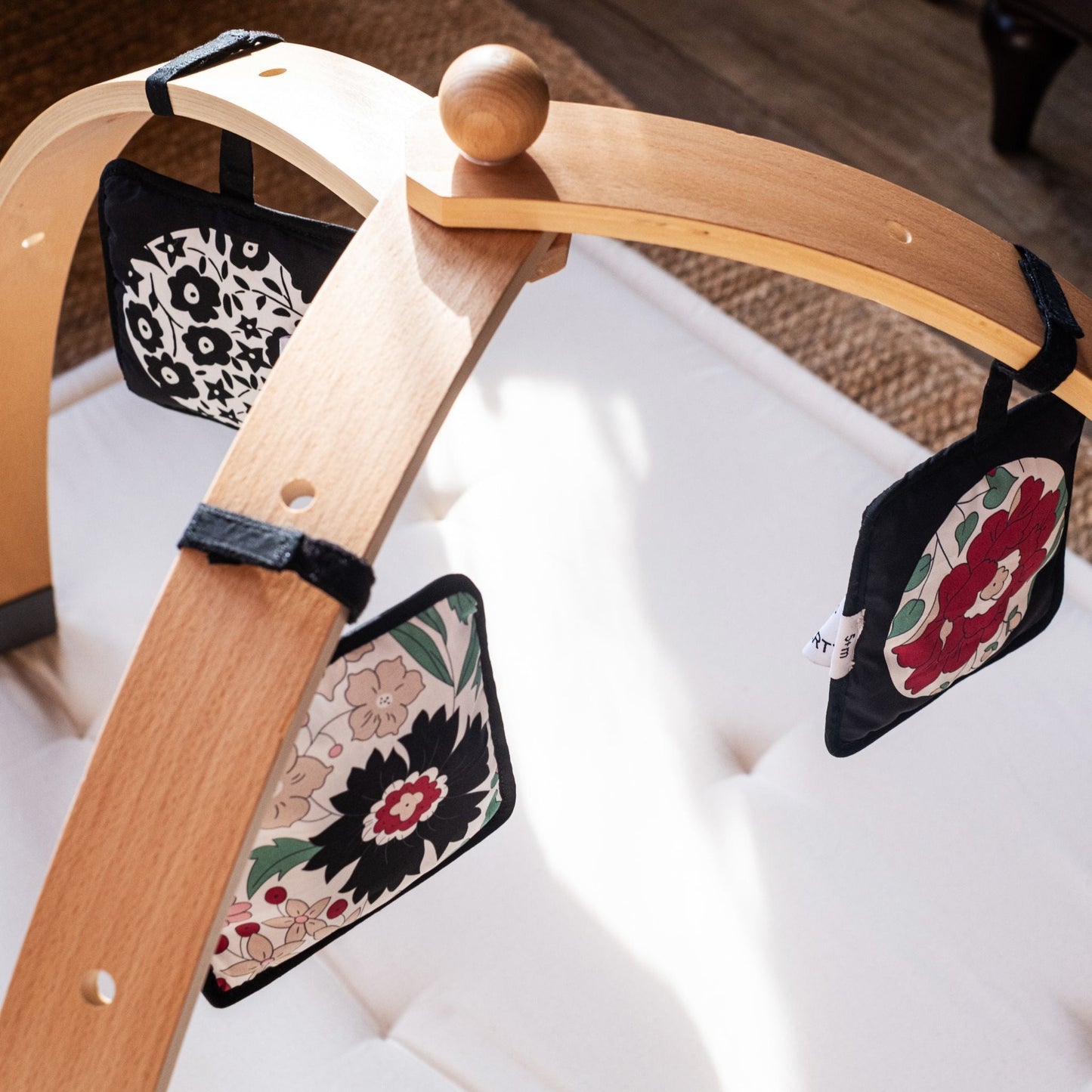 Etta Loves x Liberty Baby Sensory Hanging Squares