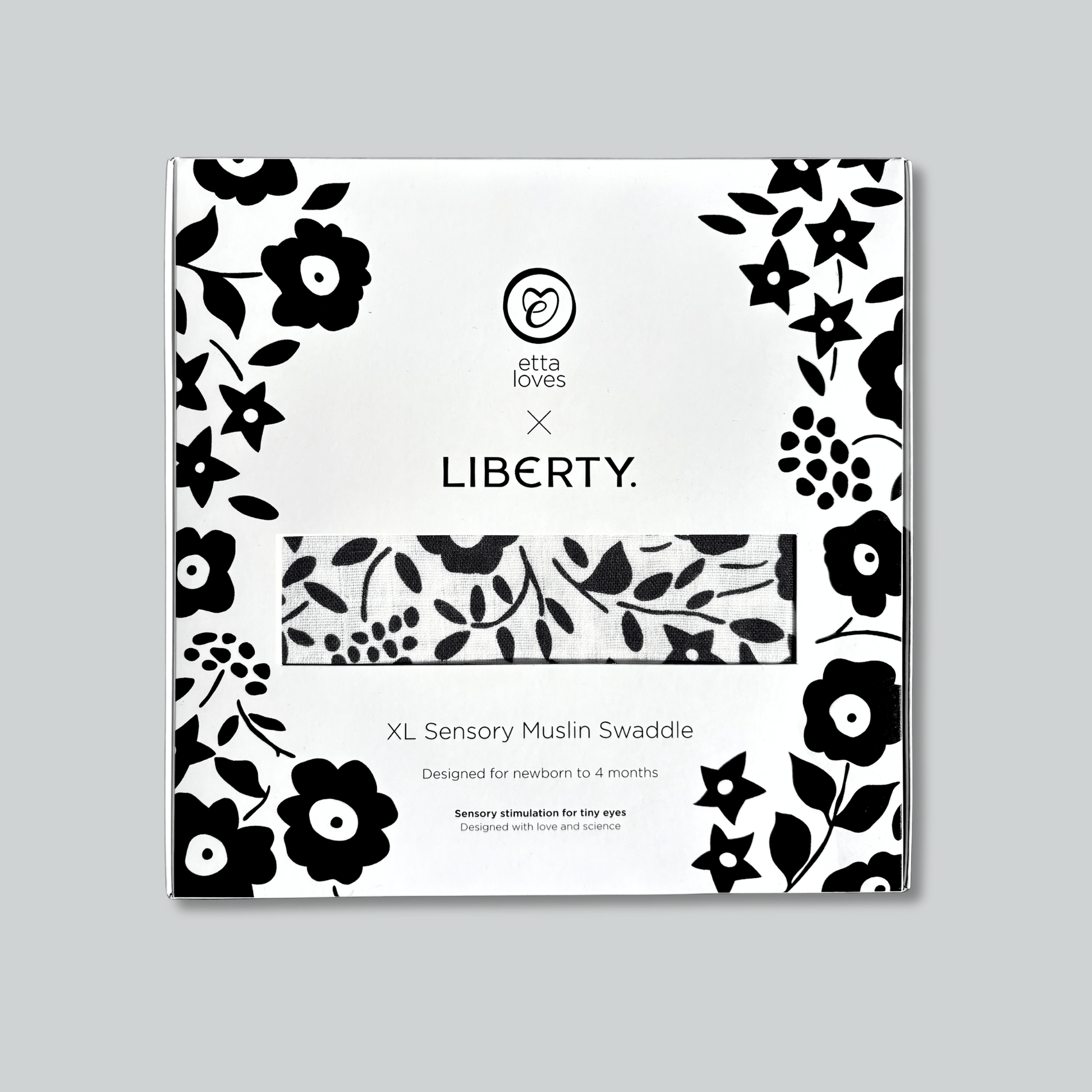 Etta Loves x Liberty Baby Sensory Muslin Swaddle - XL