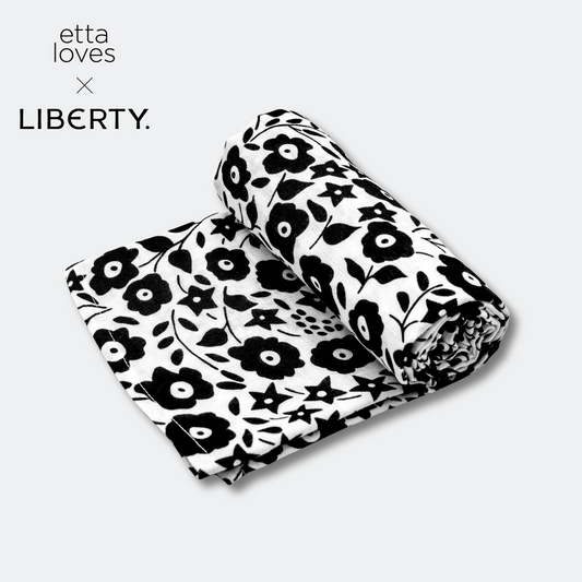 Etta Loves x Liberty Baby Sensory Muslin Swaddle - XL
