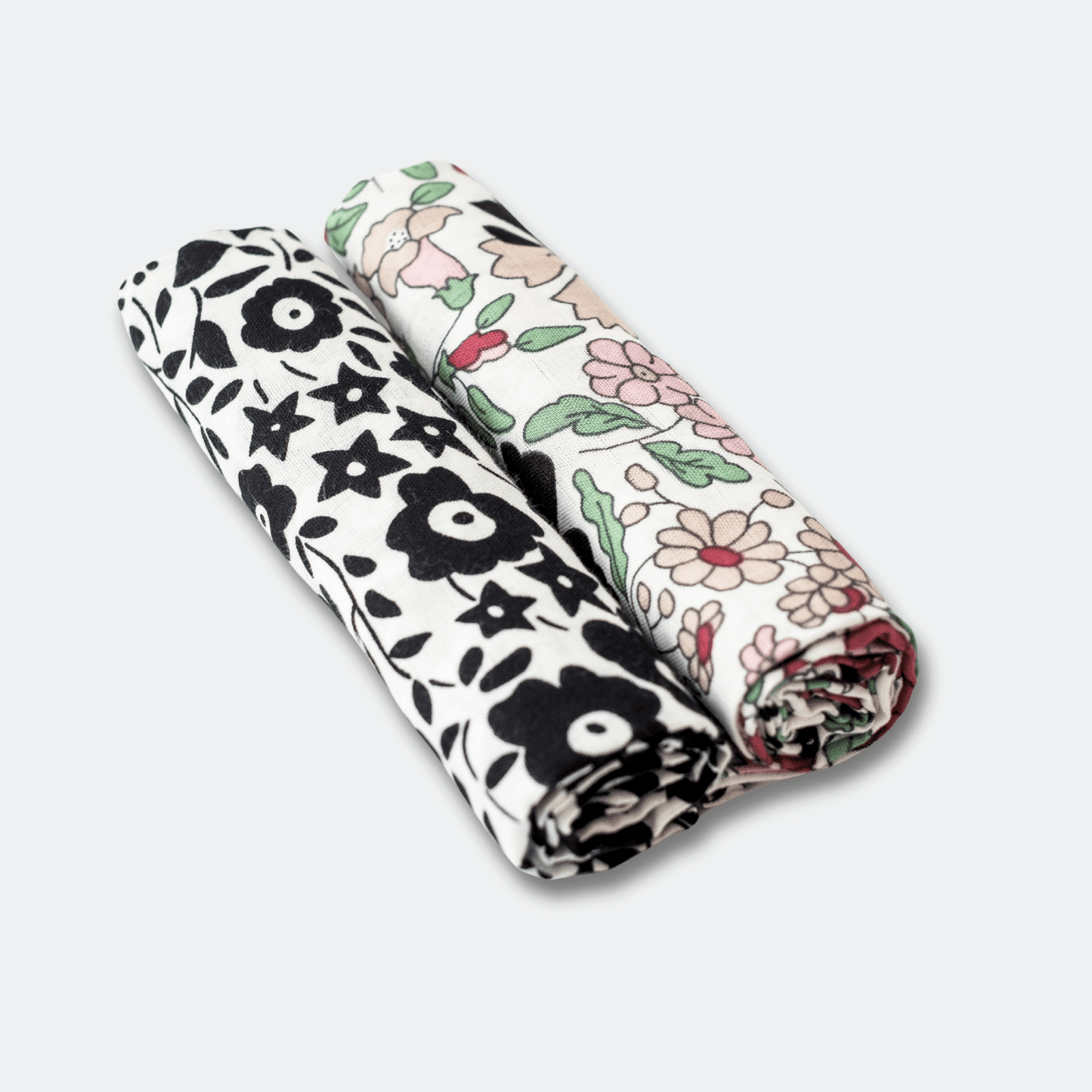 Etta Loves x Liberty Organic Sensory Muslin Cloths - 2 Pk - Fairford Shadow/Wharfedale Meadow