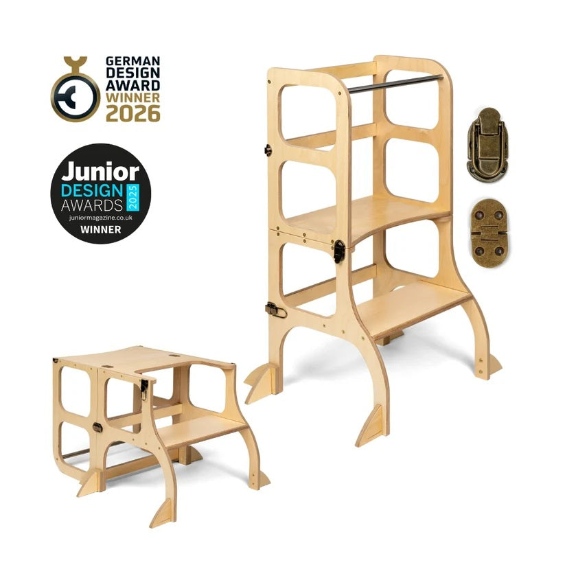 Ette Tete Step 'n' Sit 2-in-1 Helper Tower & Desk