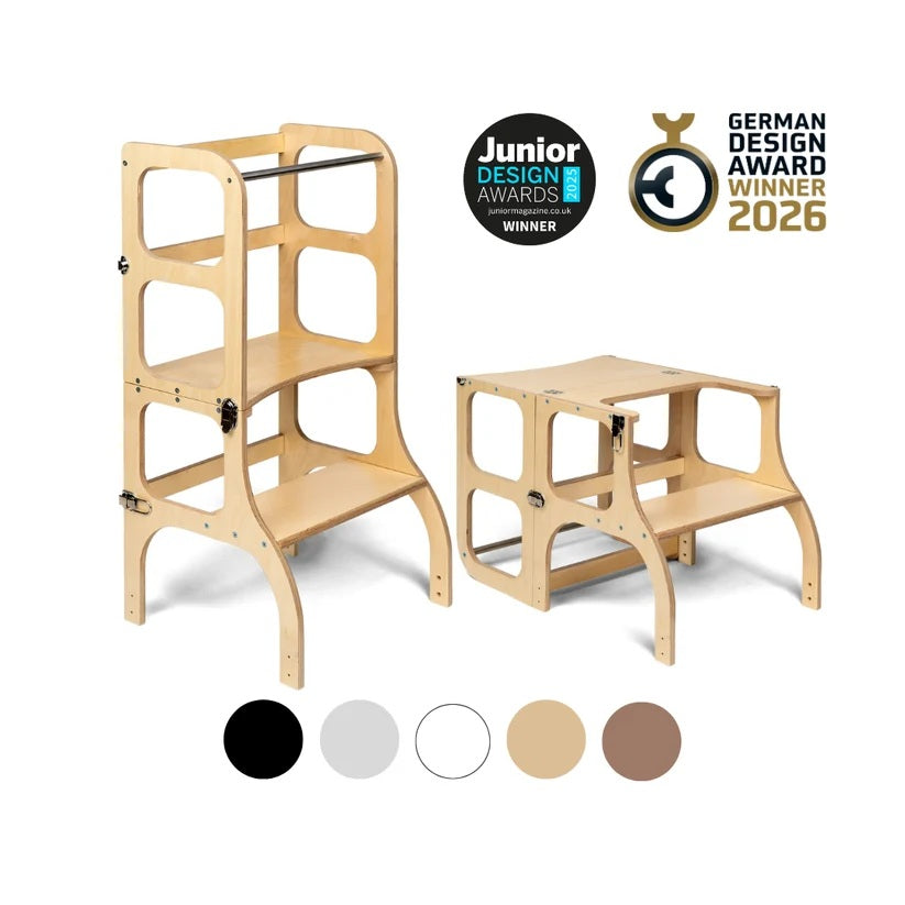 Ette Tete Step 'n' Sit 2-in-1 Helper Tower & Desk 
