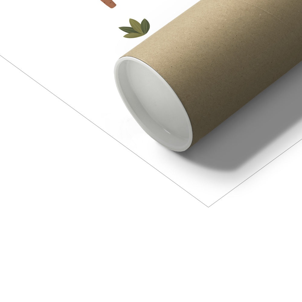 Kid of the Village Dinosaurs Art Print - White