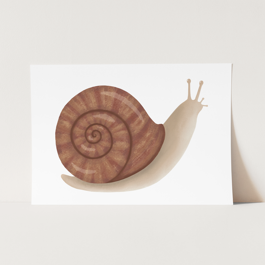 Kid of the Village Snail Art Print