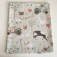 Bobbin & Bumble Highchair Splash Mat - Ginger's Farm Animals