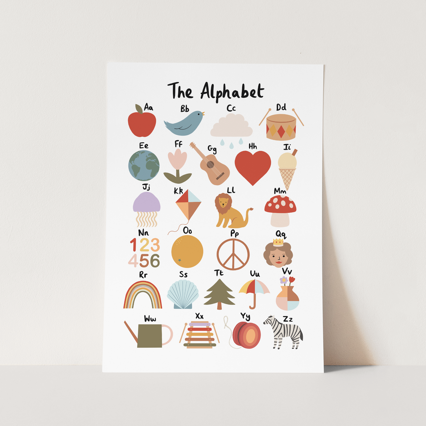 Kid of the Village Alphabet Art Print