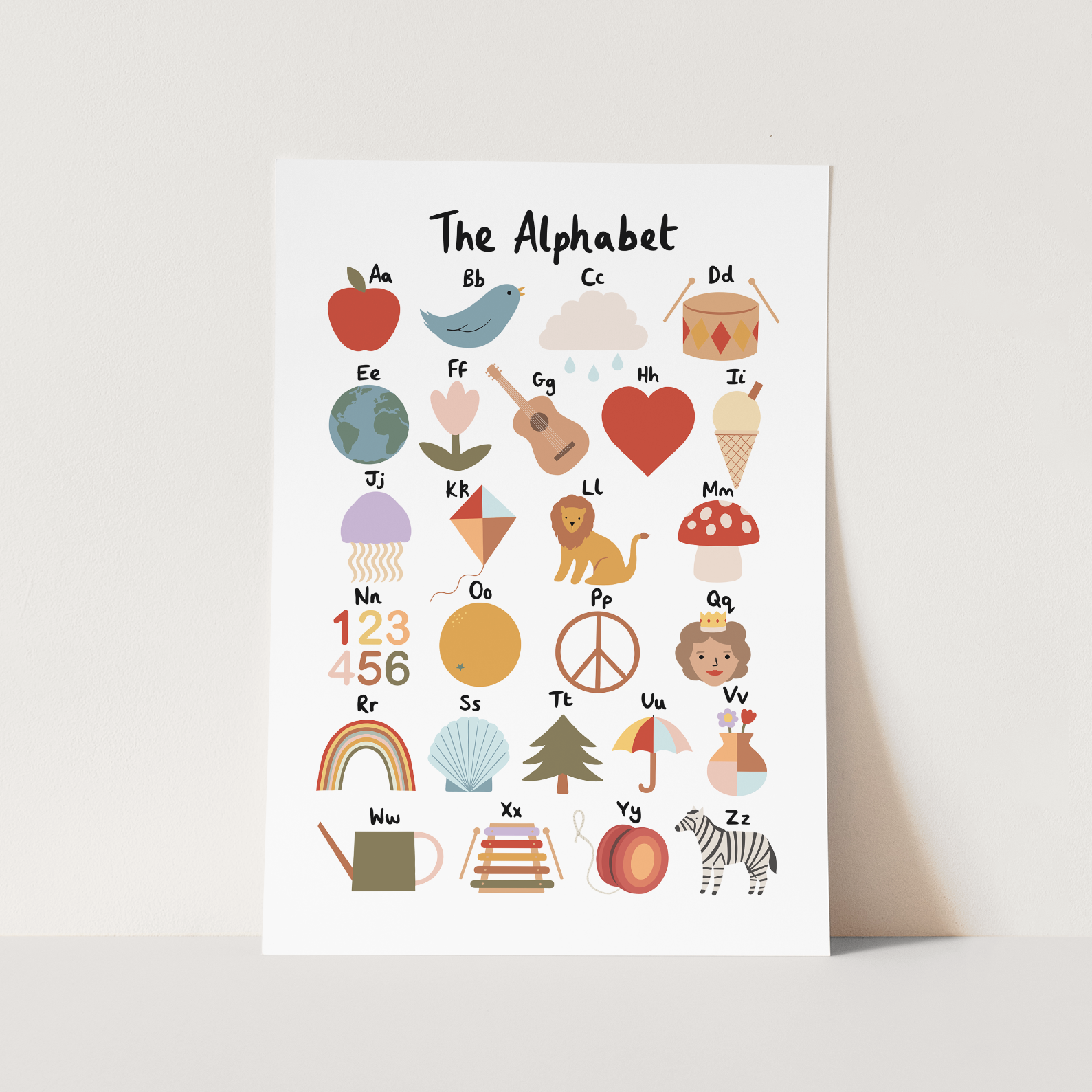 Kid of the Village Alphabet Art Print