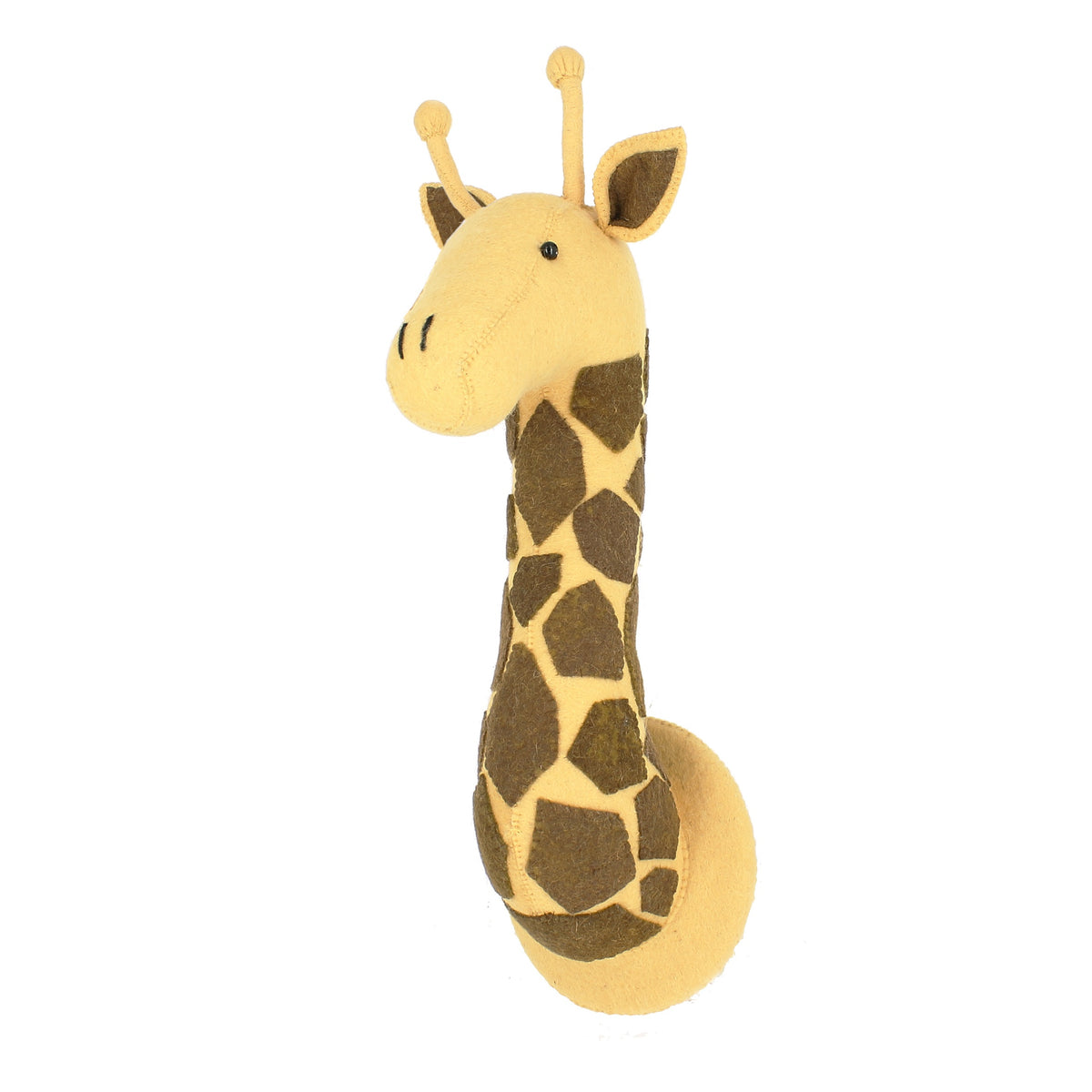 Fiona Walker Giraffe Felt Animal Wall Head - Large