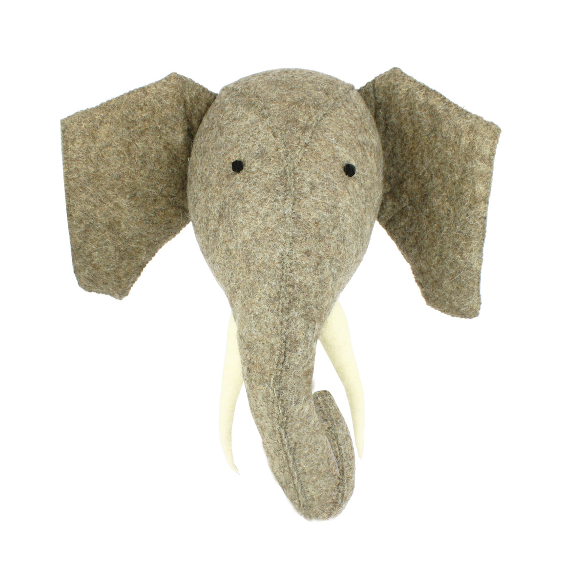 Fiona Walker Elephant Felt Animal Wall Head - Large