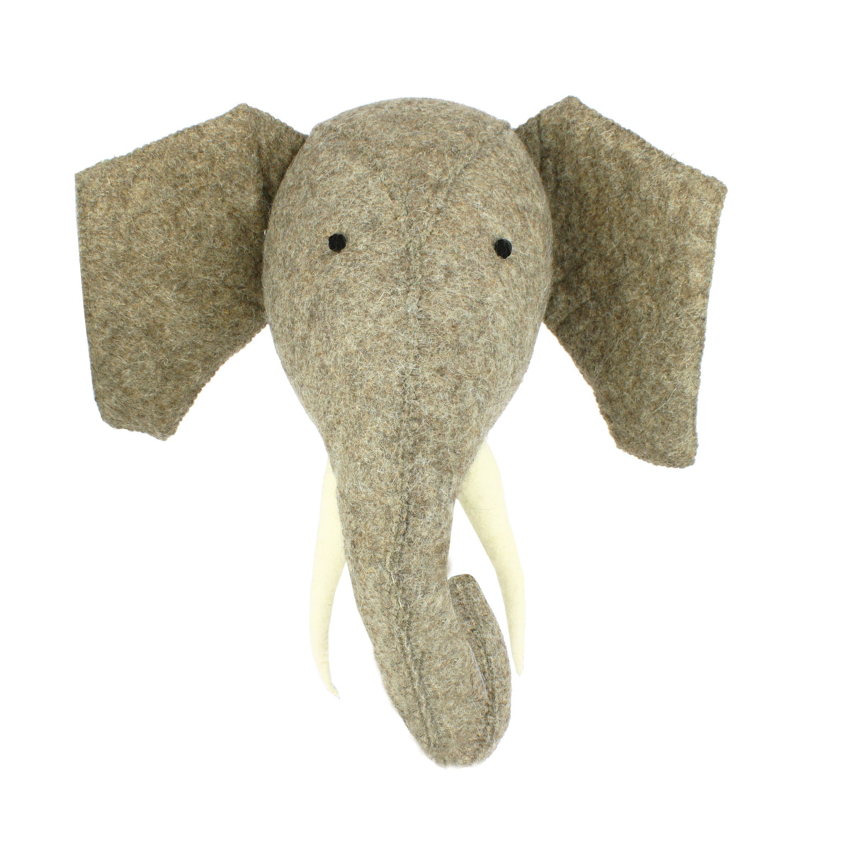 Fiona Walker Elephant Felt Animal Wall Head - Large