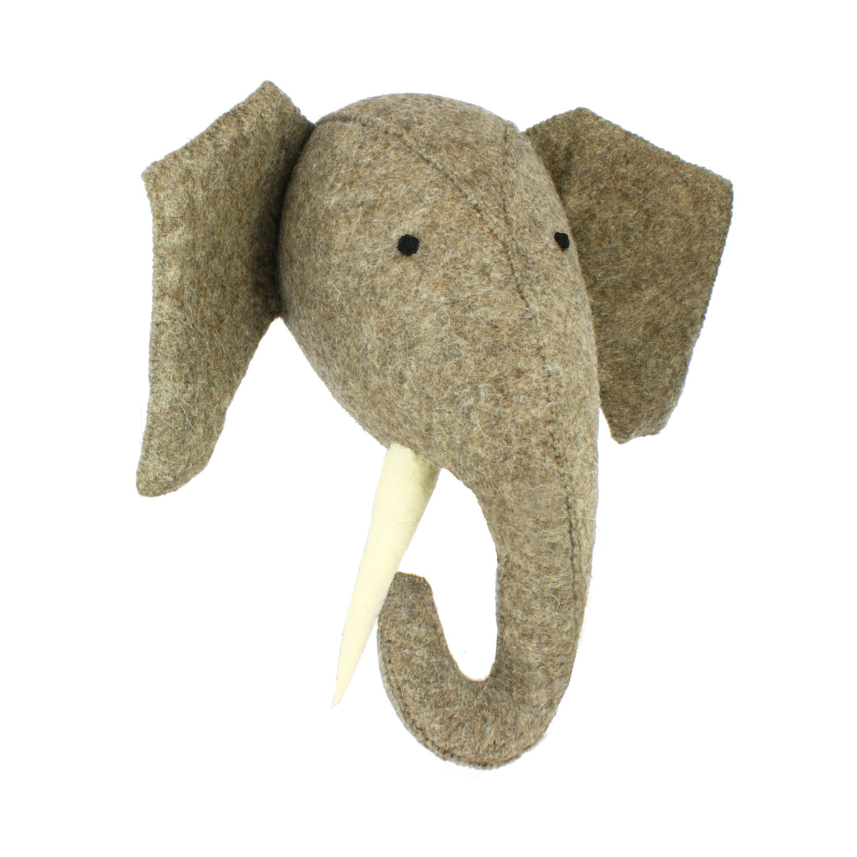 Fiona Walker Elephant Felt Animal Wall Head - Large