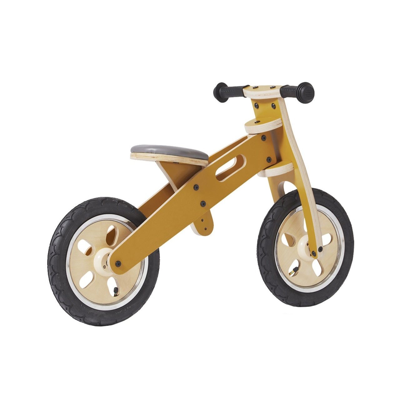 Flexa Wooden Balance Bike - Mustard