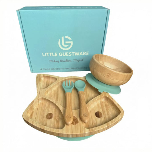 SenseNest Fox Bamboo Feeding Set