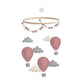 Gamcha Felt Baby Mobile - Air Balloons - Pink