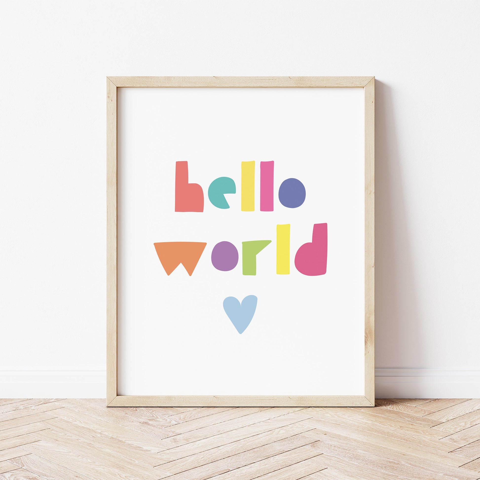 The Little Jones Hello World Print - Brights