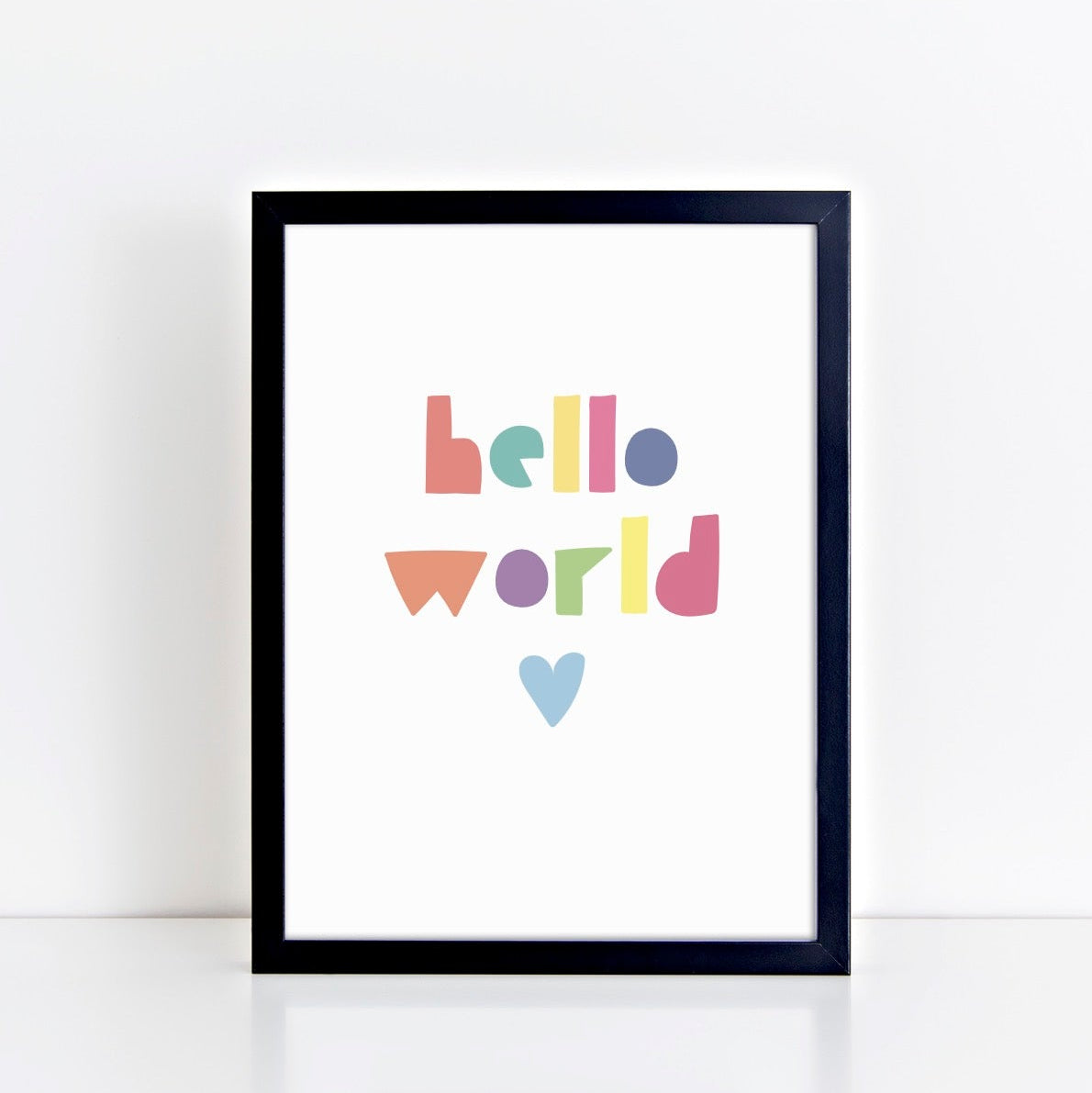 The Little Jones Hello World Print - Brights