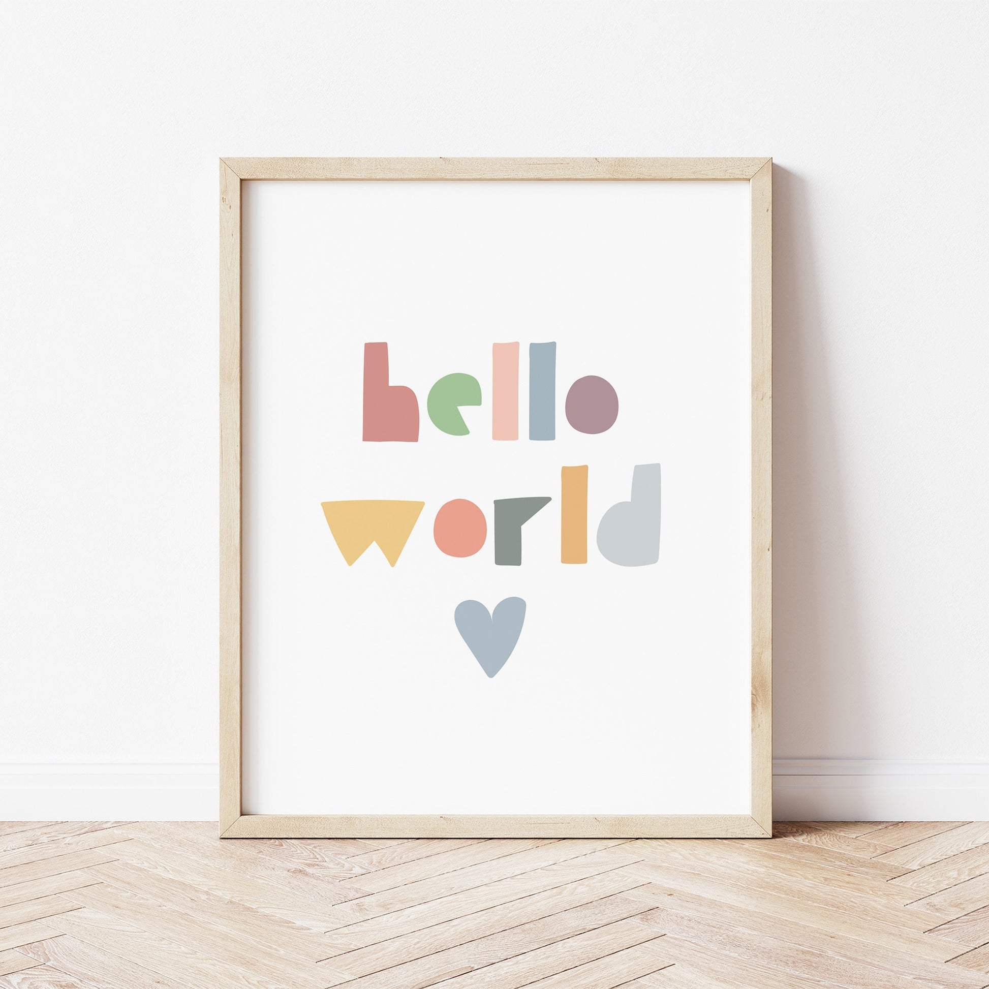 The Little Jones Hello World Print - Muted
